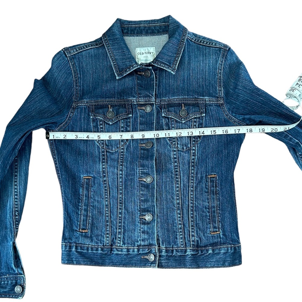 Old Navy Classic Denim Jean Jacket Size Medium - Picture 9 of 12